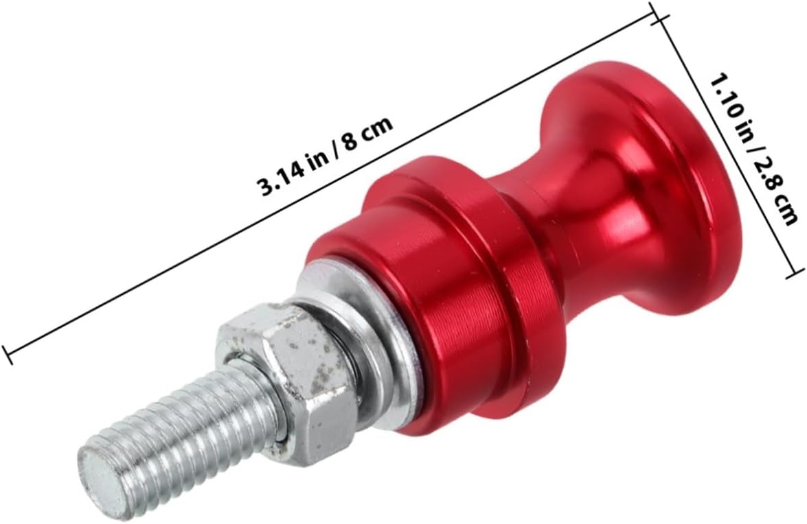 Winch Hook Alignment Tool with M10 Red Steel Bolt for Heavy-Duty Off-Road Winch Stand and Fairlead Attachment