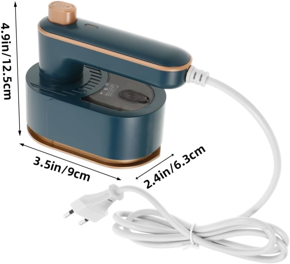 ULTECHNOVO Travel Mini Steam Iron 180° Rotating Handle Portable Iron for Clothes Dry Wet Use (us Plug)