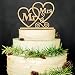 Miss-shop Mr et Mrs Cake Topper,Sposa Decorazione Torta di Legno, per Mr & Mrs Wedding Cake Topper Decorazione