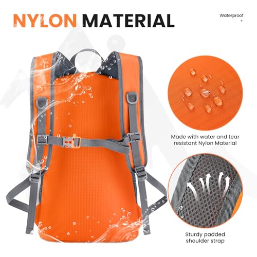 Venture Pal 35L Ultralight Lightweight Packable Foldable Travel Camping Hiking Outdoor Sports Backpack Daypack - Thumbnail 4