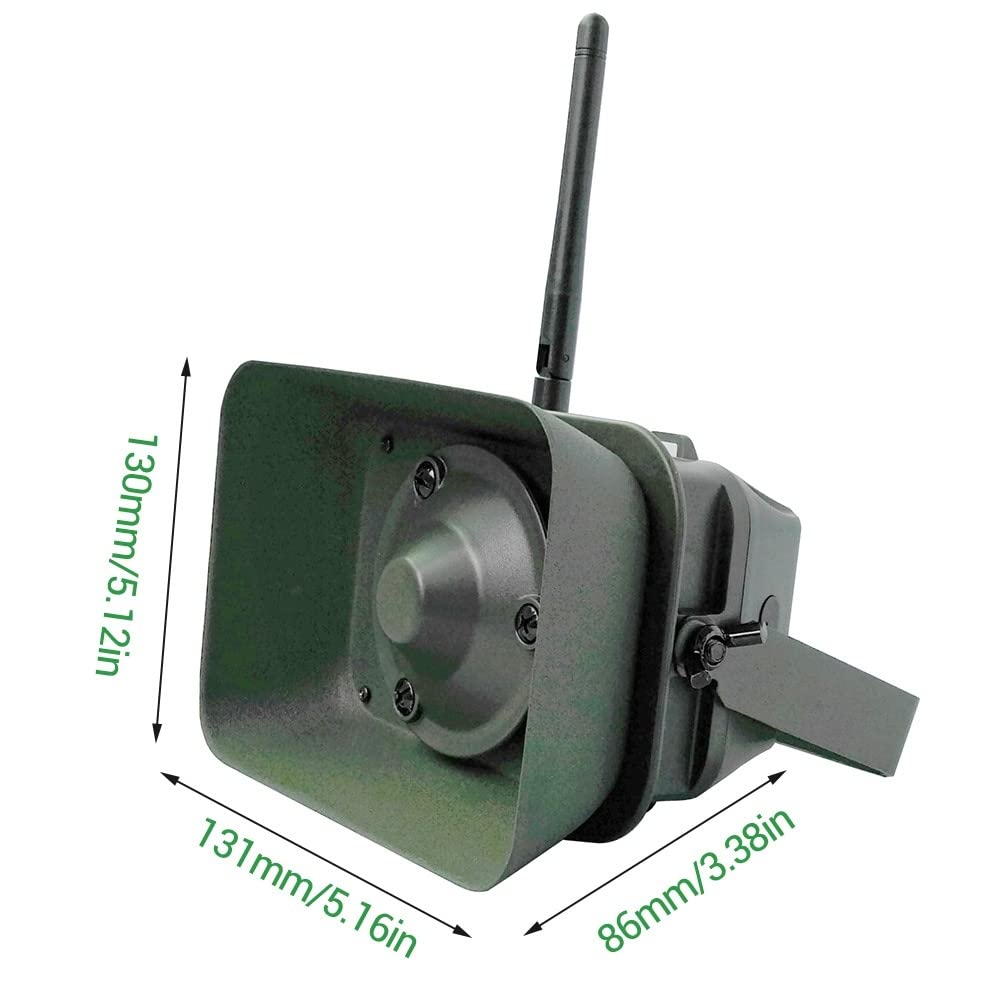DONGKER Llamada electrónica del depredador, 60W MP3 electrónico del pájaro que llama impermeable con 323 llamadas de aves para los cazadores