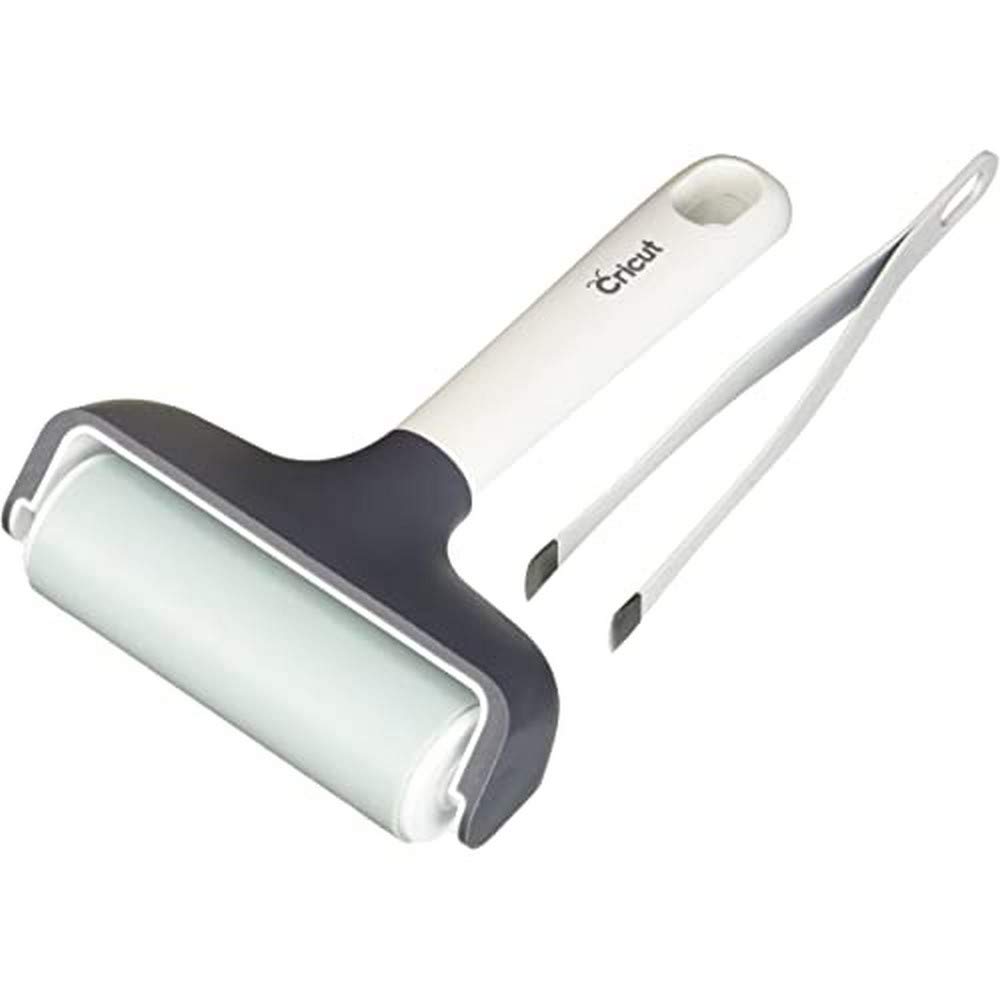 Cricut 2009039, Silber, Roll Holder for Explore 3 and Maker 3 & Unbekannt Applikator und Entferner Set, 0, One Size