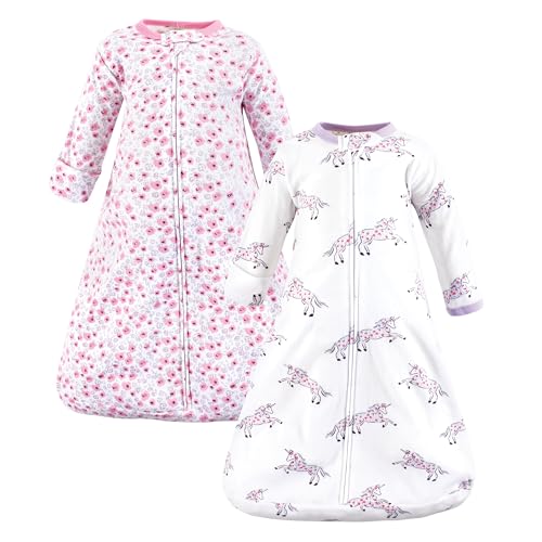 Image of Hudson Baby Unisex Baby Cotton Long-Sleeve Wearable Sleeping Bag, Sack, Blanket