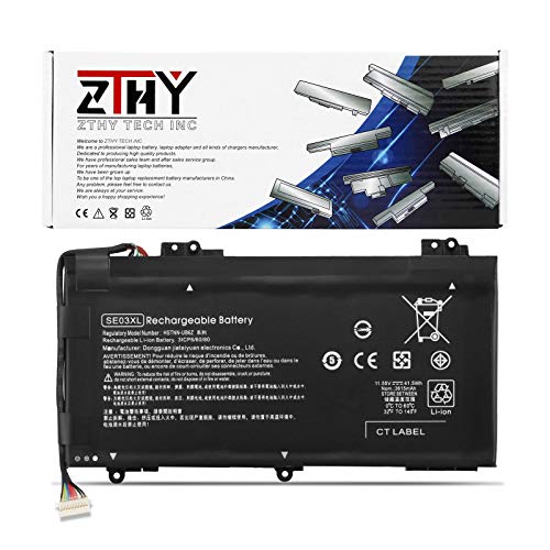 ZTHY SE03XL Laptop Battery for HP Pavilion 14-AL000 14-AL125TX 14-AL136TX 14-AL027TX 14-AL028TX 14-AL062NR 14-AL007LA 14-AV002LA 14-AV005LA 14-AV033LA 14-AV006LA 849568-421 11.55V 41.5WH 3Cell