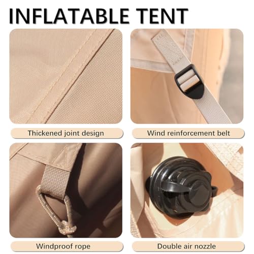 Carpa inflable para 4-6 personas, impermeable y rápida miniatura 4