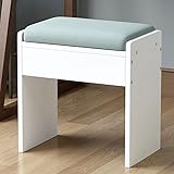 【Facile à nettoyer】Le tabouret de maquillage a des pieds antidérapants for éviter de glisser tout en protégeant le sol des rayures. Les pieds du tabouret peuvent être facilement nettoyés avec un chiffon sec ou humide et sont résistants aux taches.