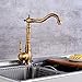 Robinets de cuisine en bronze antique 360 robinet pivotant rotatif robinet d'eau chaude froide mélangeur évier de cuisine robinet