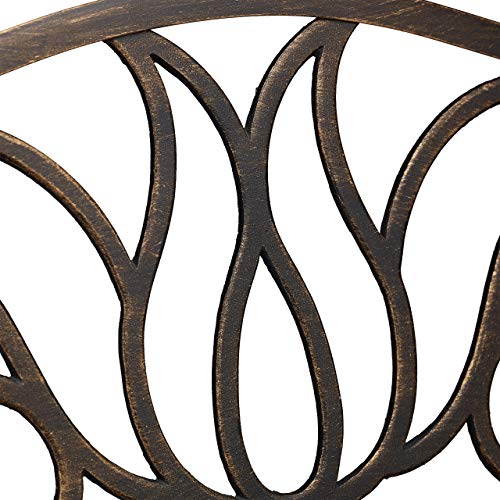 Relaxdays Panchina Panca da Giardino per 2