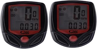 Toddmomy 2pcs Wired Vehicle Cyclocomputer minipc mini bikes minibike cycling computer odometer mini bike computer plastic wired bike computer bike speedometer wired cycle computer