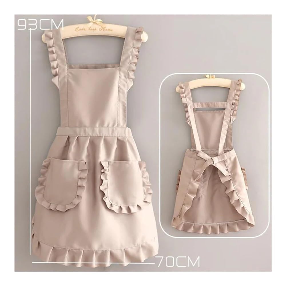 1Pcs Carino Stile Coreano Grembiule Femminile Negozio di Unghie Cucina Caffè Tuta Da Cucina di Pulizia A Casa Grembiule