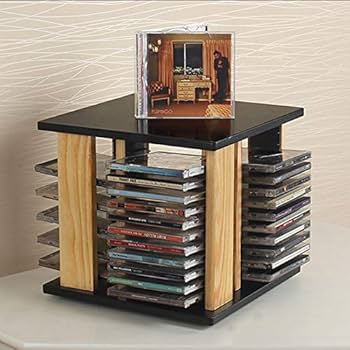 CD.DVDラック Amazon.co.jp: CDラック CD収納ラックデスクトップCDラック360