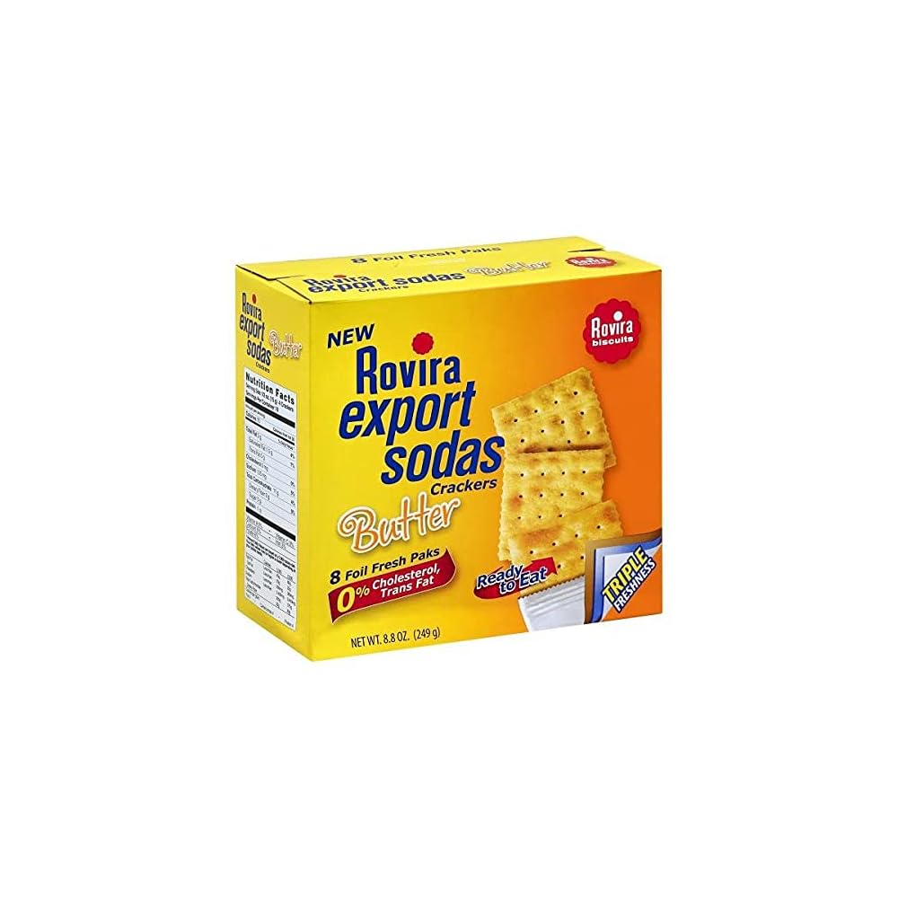 Buy Rovira Export Sodas Butter Soda Crackers (8 foil fresh packs/box
