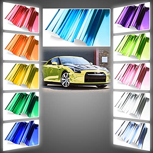 Supercast Chrome Frosted Blue Car Vinyl Wrap Sticker Decal Film Sheet With Air Release Technology - 60"X360" (5Ftx30Ft) #TOP24