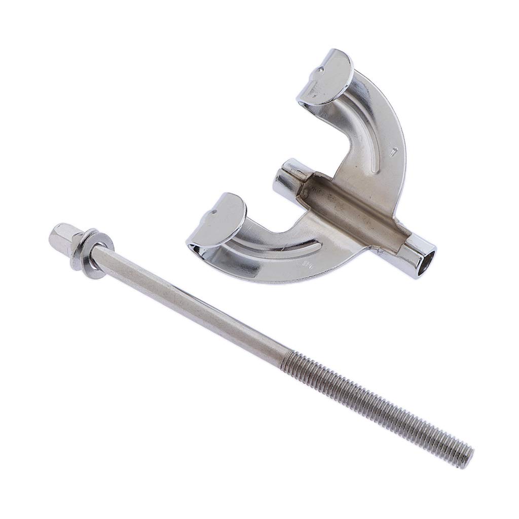 16x Druckguss Bassdrum Klauen + Zugstangen 100 Mm X 6 Mm für Die Montage Der Trommel