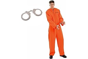 Deluxe Prisoner Costume for Men: Stand Out as a Convict for Halloween Fun