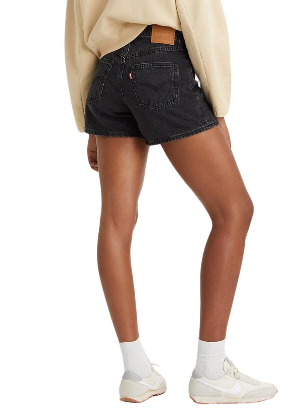 Levis 80S MOM Short Blacks, ANNÉES 80 MOM Court Noir aux Femmes, Not to Interrupt,