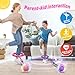 Flooyes Skip Ball for Kids, Ankle Skip Ball Toy with Counter, Timer and Cal Calculator, Girl Birthday Gifts for Age 6 7 8 9 10+, Rechargeable Colorful Flash Wheel Skip Ball for Girls Women