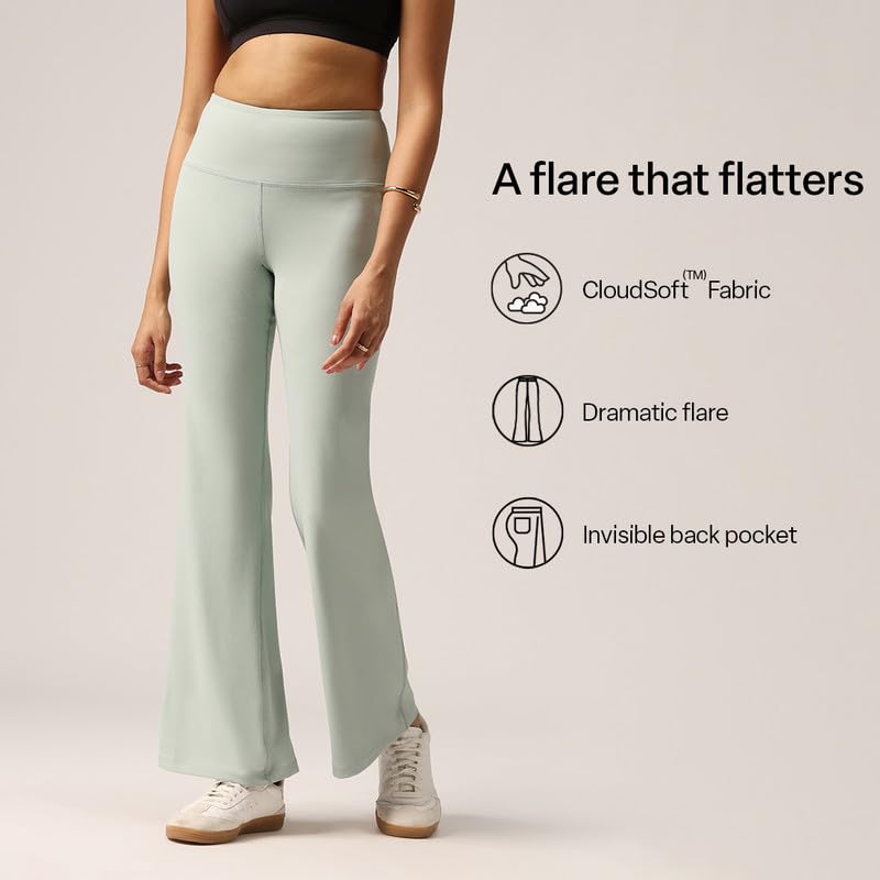 Image of BlissClub Ultimate Flare Pants Lite Tall for Women Above 5'5 ft