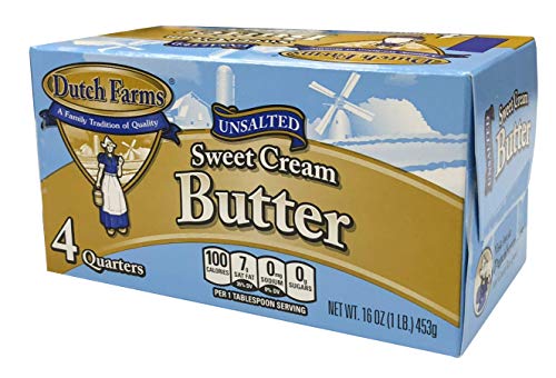 Dutch Farms Unsalted Butter Quarters, 1 Lb