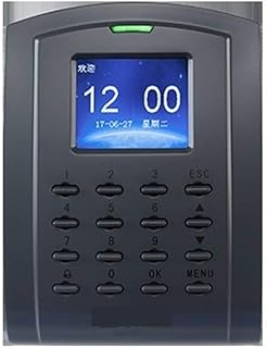JUJETO Employee Time Clock, Attendance Machine Swipe Card Induction Fingerprint Employee Sign-in Machine Office Punch Clock, Fingerprint Attendance