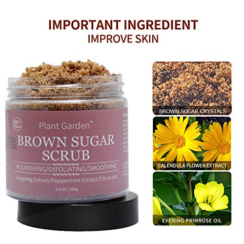 Exfoliating Organic Body Scrub Brown Sugar , Face ,Foot ,Hand ,Anti