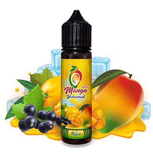 E-liquid con sabor mango maduro mezclado con grosella negra y un toque de frescor de Mango Blackcurrant Sin nicotina 50ml+10ml de SERIES TROPIC para cigarrillo electrónico | Vap Fip