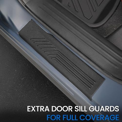 Image of Floor Mats Set for 2017-2025 Mazda CX-5, All Weather TPE Backrest Mat Trunk Mat Cargo Liner Door Sill Guards Accessories for CX5 (for Mazda CX-5 | 2017-2025)