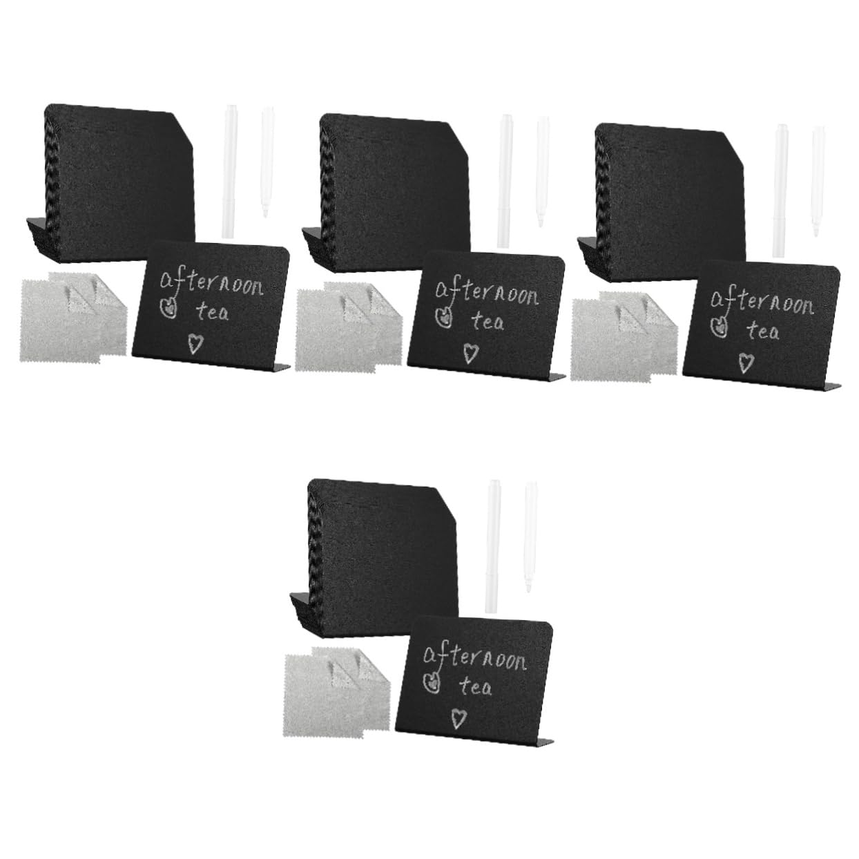 STOBOK 4 Sätze Tischtafel Tafel Message Board trocken abwischbare Marker mit feiner Spitze kleines Schild Tisch Tafel Zeichen write board easy putz Etikett Tafelmarker Kreidetafel Plastik