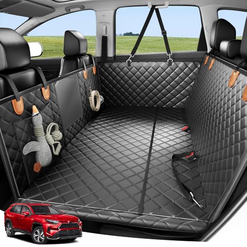 Zanch 2025 Upgraded Dog Car Seat Cover, 450 lbs Heavy Duty Hard Bottom, Waterproof & Anti-Scratch Back Seat Protector, Nonslip Pet Hammock Extender fo