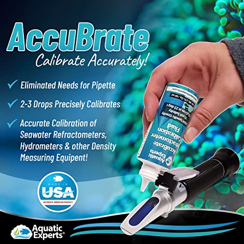 AccuBrate Refractometer and Hydrometer Salinity Calibration Fluid