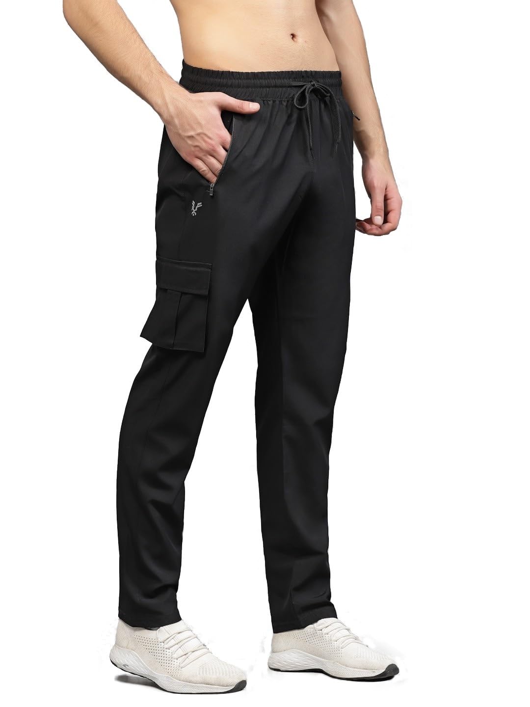 UZARUSMen's 5 Pocket Cargo Sports Gym Joggers Track Pants Running Lower