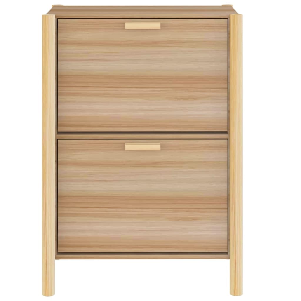 Scarpiera in legno composito 57,5 x 33 x 80 cm con ripiani