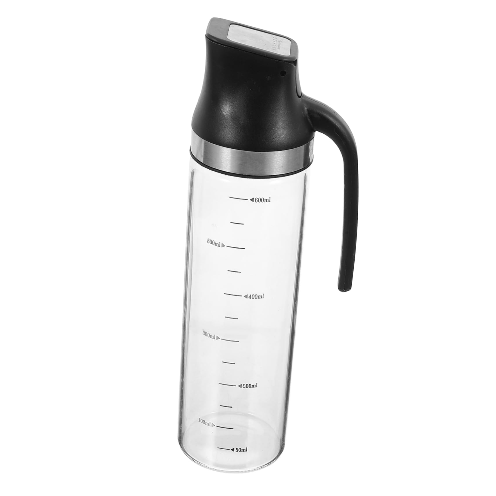 Dispensador de Aceite con Escala, Botella de Vidrio Negra Automática