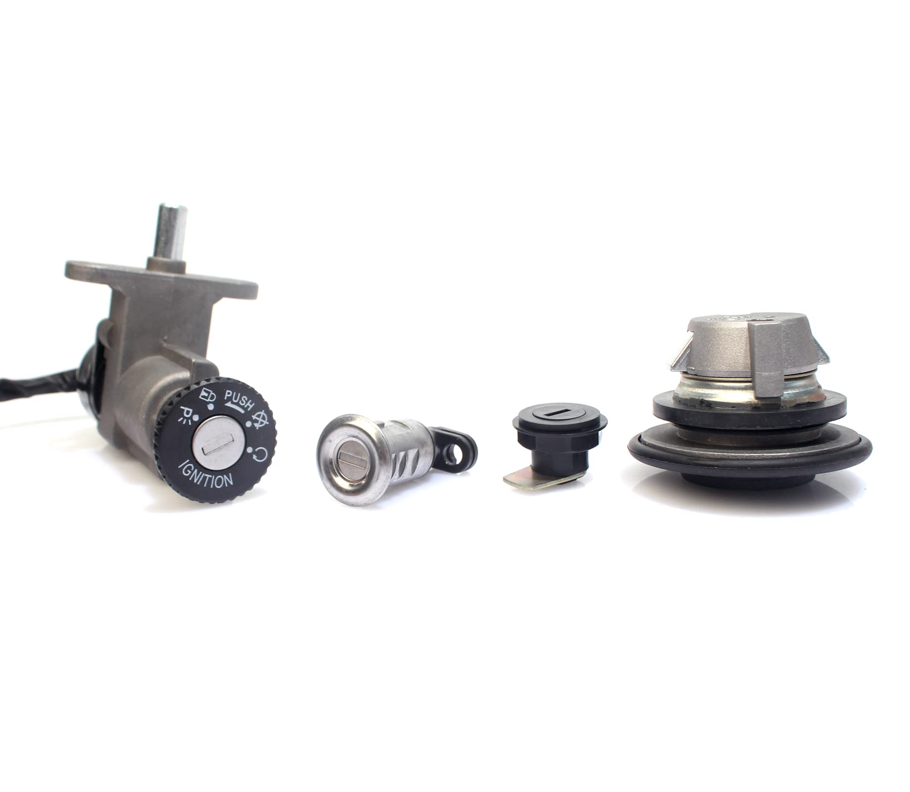 XuanGui OU ブラウンスイッチ 3ピンキーボード６０個 Amazon.com: Ignition Switch, 4 Wire Fuel Fuel Ignition