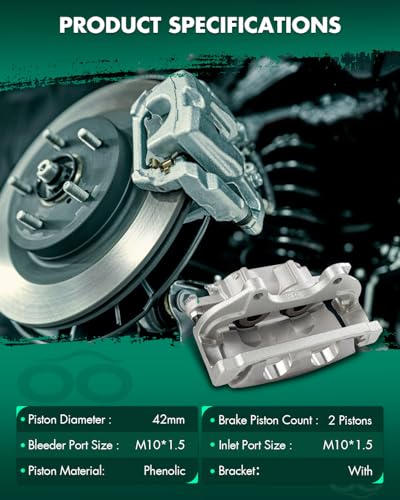 Image of SCITOO Front Right Brake Caliper With Bracket 18B5016A Compatible For Chrysler For 200 2013-2014,For Chrysler For 300 2012-2021,For Dodge For Avenger 2013-2014,For Dodge For Challenger 2012-2021