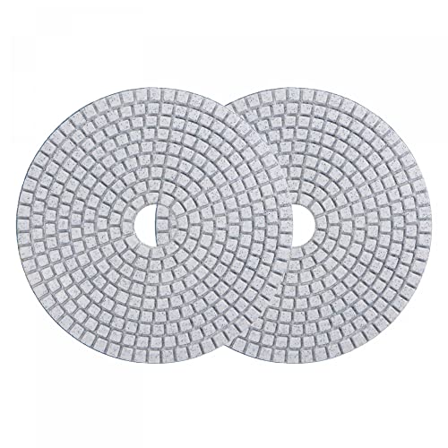 Image of uxcell Diamond Polishing Pad 5-Inch 30 Grits Wet /Dry Grinding for Stone Concrete Marble Countertop Floor 2pcs