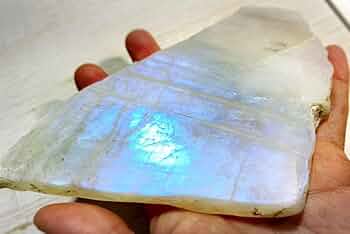 ブルームーンストーン原石特大スライスB Amazon.co.jp: ブルームーンストーン原石スライス特大A