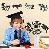 24Pcs Graduation Centerpieces for Tables: 2026 Graduation Centerpiece Sticks Class of 2026 for Grad Table Decorations Congrats Decorations (Black)