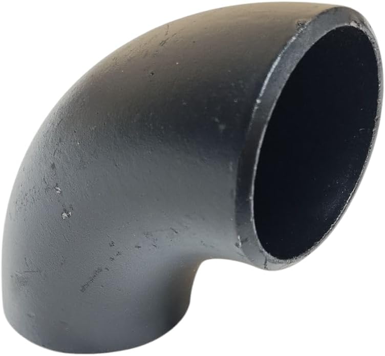 Handrail Steel Pipe Fitting Elbows, Endcaps, and Flanges SCH40 - Weld-on - Multiple Sizes and Fittings (ID: 1-1/4" *90* Elbow, 6)
