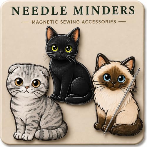 Image of Kraftex Magnetic Needle Minder. Needleminder for Embroidery & Sewing. Cute Needlepoint Accessories. Magnetic Needle Holder for Cross Stitch. Cute Magnet Pin Gift