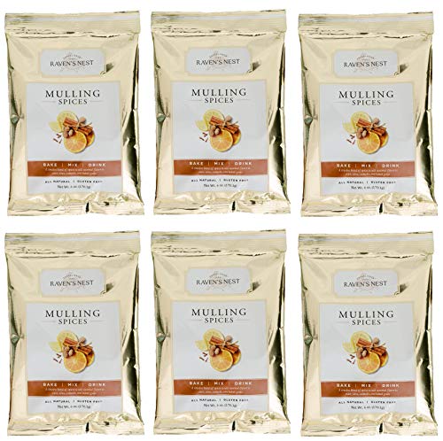 Raven's Original Mulling Apple Cider Spices - 6 Ounce Package (Pack of 6)