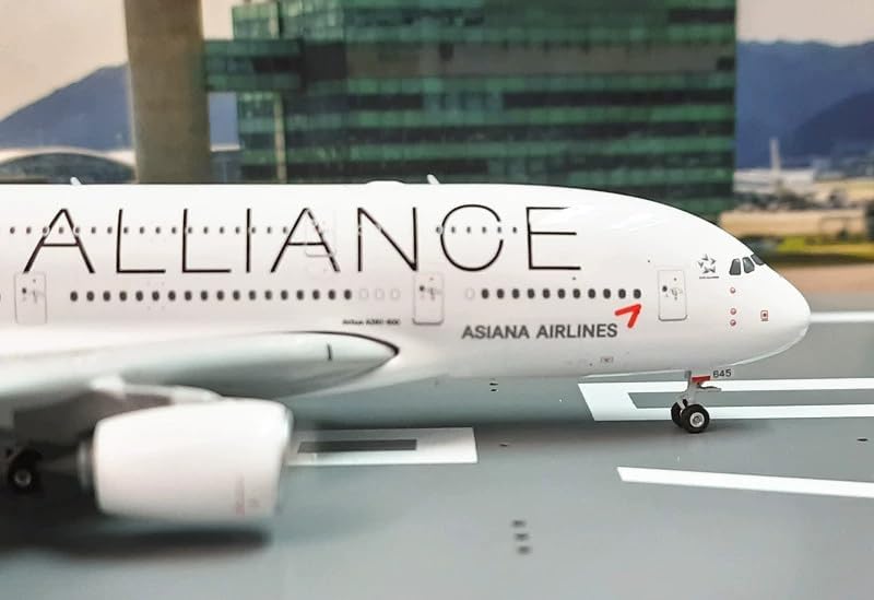 Miniatura 8 de ACE HOBBY Phoenix Asiana Airlines para Airbus A380 HL7645 Star Alliance 1400 modelo preconstruido de aviones