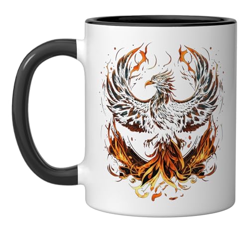 Phoenix Fire Phoenix Bird Reborn Firebird Rising Phoenix Ceramic Mug,