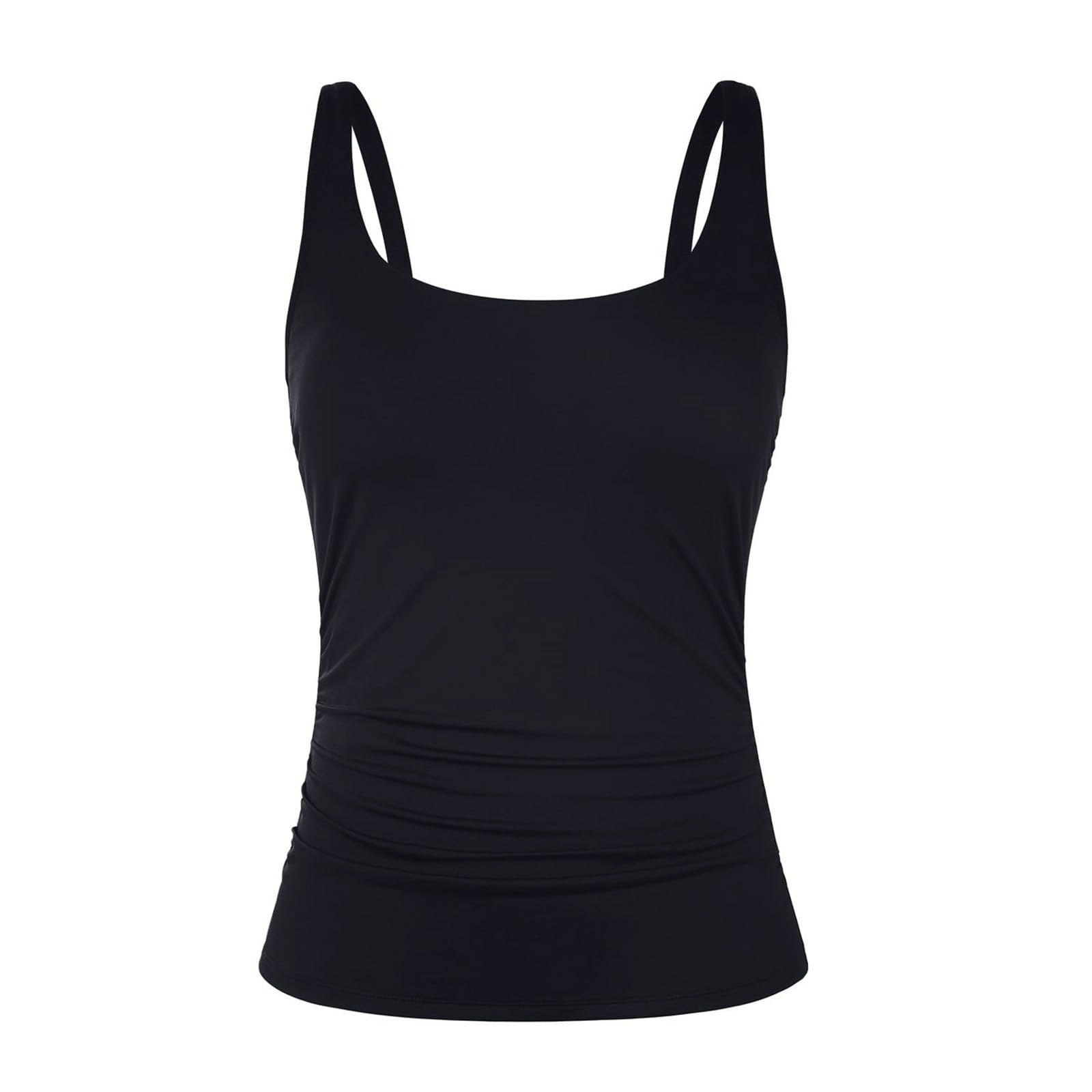Tankini Oberteil Damen Einzeln Bademode Badeanzug Strandbekleidung Push Up Bikini Oberteil Swimwear Mode Beachwear Sporttop Frauen Bekleidung Alltag (Nur Tankini Oberteil)