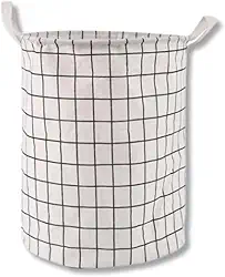 Cesto Dobrável Multiuso 40x35cm em Poliéster Resistente – Organizador de Roupa Suja, Brinquedos e Lavanderia