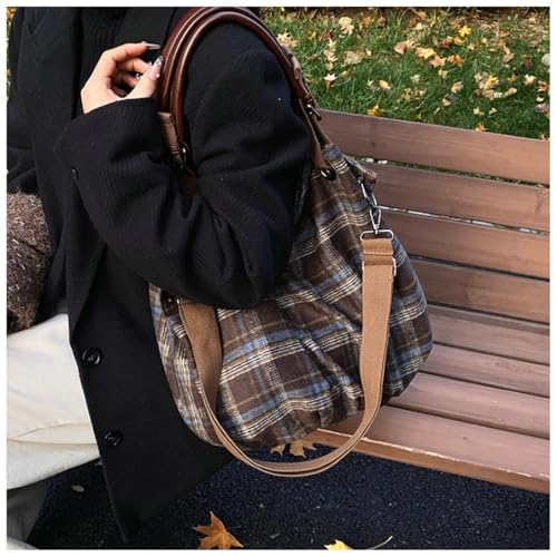 Trendy Corduroy Hobo Bags Women Crescent Crossbody Purse Slouchy Satchels Shoulder Bag Travel Top-handle Tote Handbag2