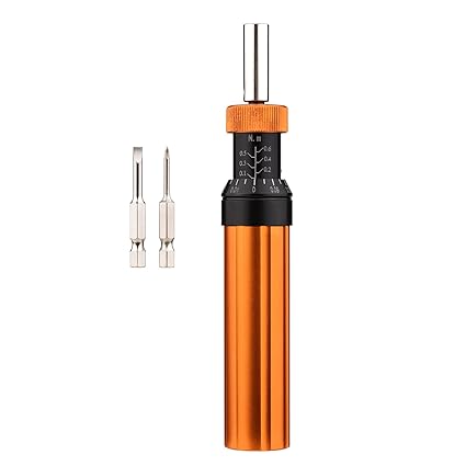 Muskan Enterprises -ME Preset Torque Screwdriver with Slotted/Cross Screwdriver Bit 45017 Inch Hex Drive Micro Adjusting Torque Limited Screw Driver for Auto Repair Mechanical Assembly