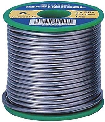 Hakko FS302-02 Rolled Solder, 2.2 lbs (1 kg), Diameter 0.05 inches (1.2 mm), Pack of 10