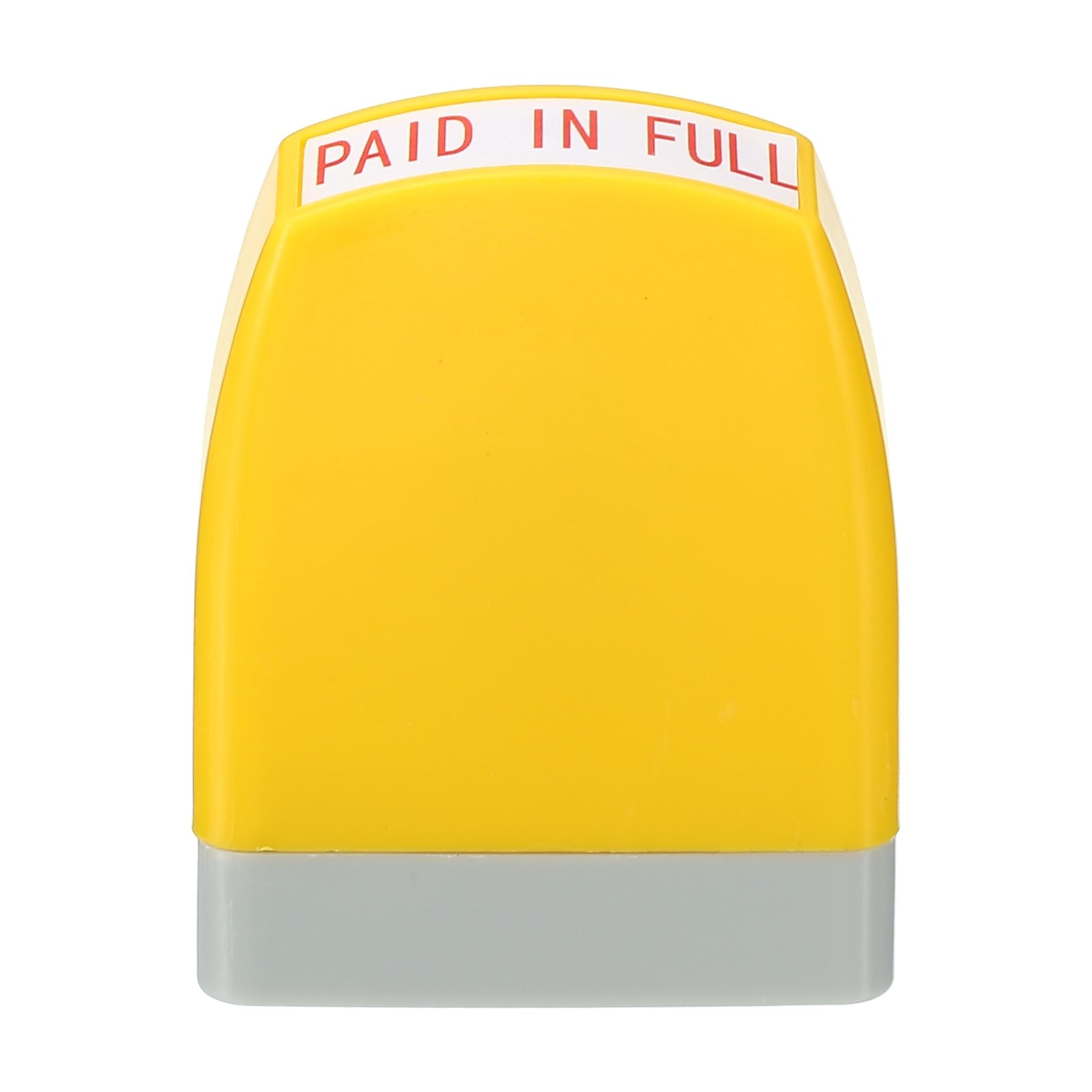 PATIKIL Paid in Full Notice Stamp Self Inking, Red Ink Office Stamps Pre Inked Message Stamp Refillable Business Stamp, Yellow - Image 3