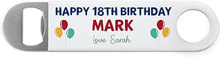 Personalised 18th 21st 30th 40th 50th 60th 70th Birthday Gifts for Men Him, 18th Birthday Gifts From Mum and Dad, 18th Birthday Son Nephew Grandson Cousin Boyfriend, ANY AGE and ANY NAME